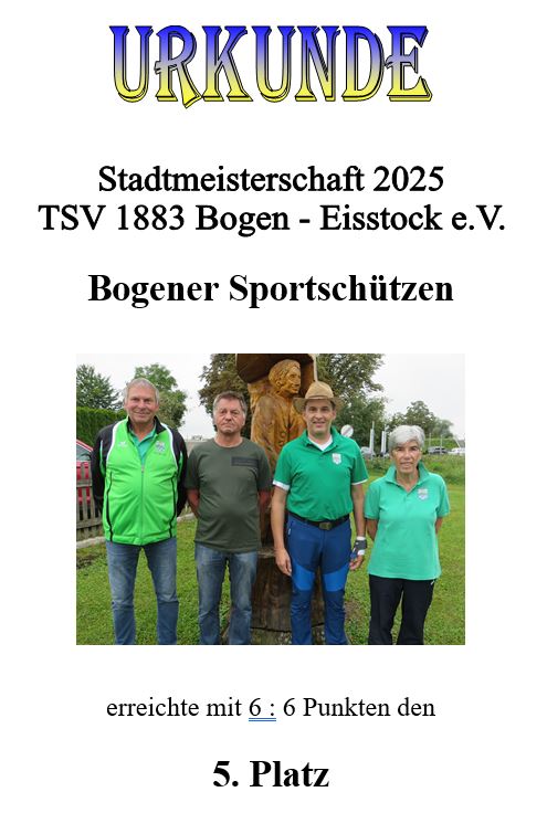 Urkunde Asphaltstock 2025